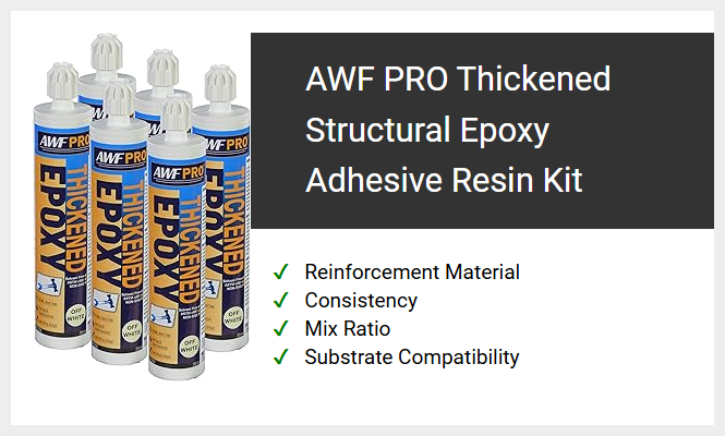 AWF PRO Thickened Structural Epoxy Adhesive Resin Kit