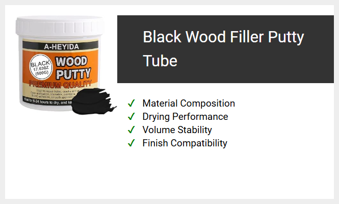 Black Wood Filler Putty Tube