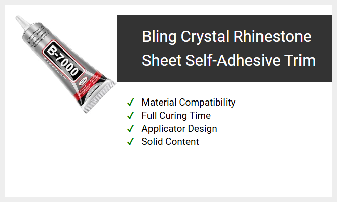 Bling Crystal Rhinestone Sheet Self-Adhesive Trim