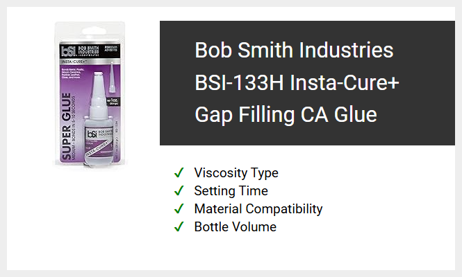 Bob Smith Industries BSI-133H Insta-Cure+ Gap Filling CA Glue