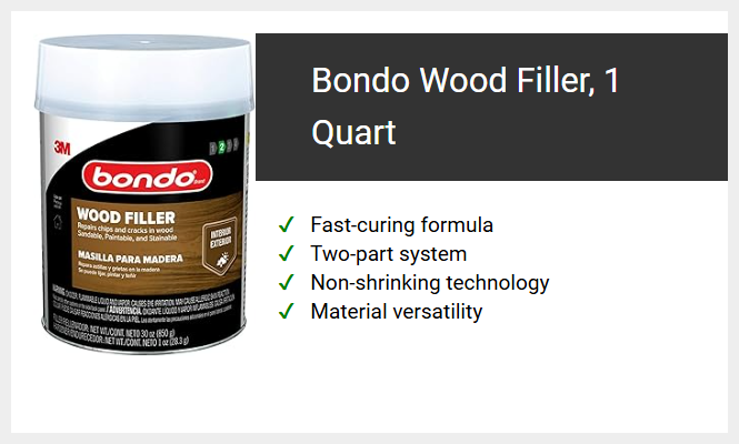 Bondo Wood Filler, 1 Quart