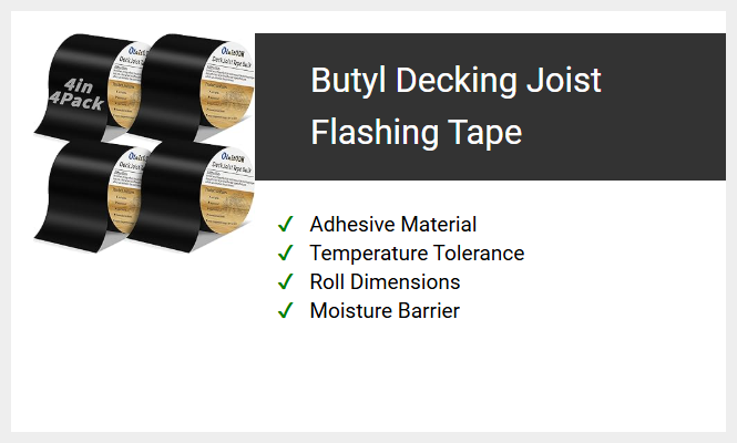 Butyl Decking Joist Flashing Tape