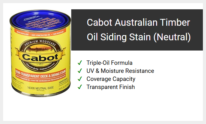 Cabot Australian Timber Oil Siding Stain (Neutral)