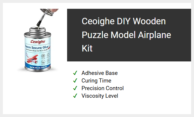 Ceoighe DIY Wooden Puzzle Model Airplane Kit