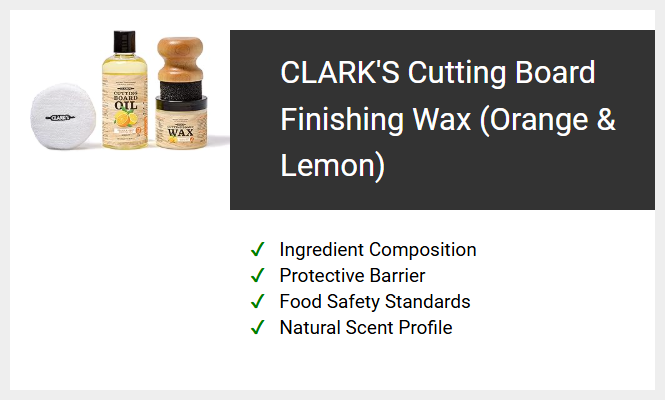 CLARK'S Cutting Board Finishing Wax (Orange & Lemon)
