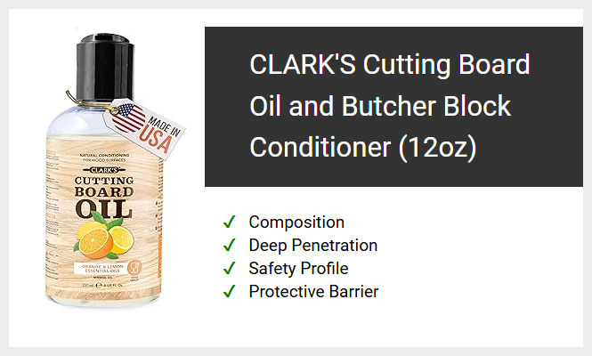 CLARK'S Cutting Board Oil and Butcher Block Conditioner (12oz)