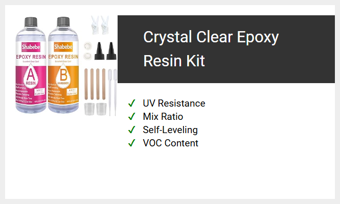 Crystal Clear Epoxy Resin Kit