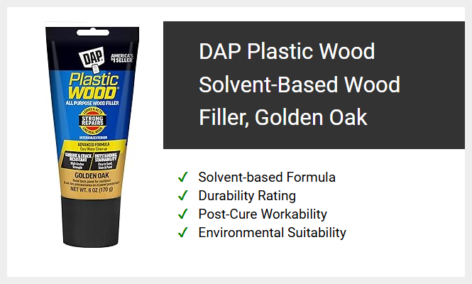 DAP Plastic Wood Solvent-Based Wood Filler, Golden Oak