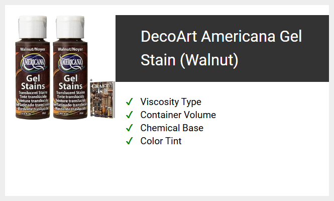 DecoArt Americana Gel Stain (Walnut)
