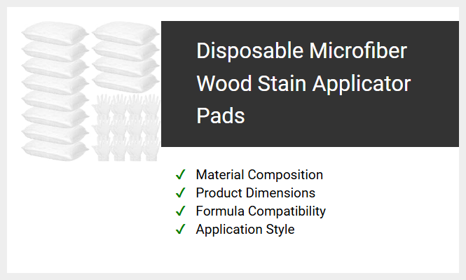 Disposable Microfiber Wood Stain Applicator Pads