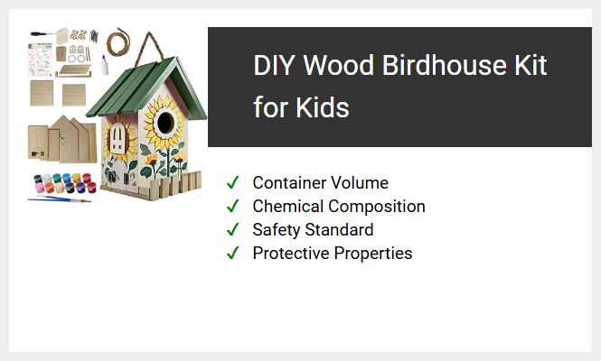 DIY Wood Birdhouse Kit for Kids