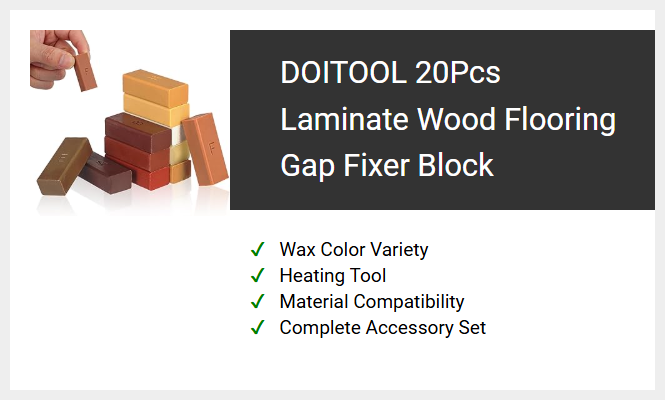 DOITOOL 20Pcs Laminate Wood Flooring Gap Fixer Block
