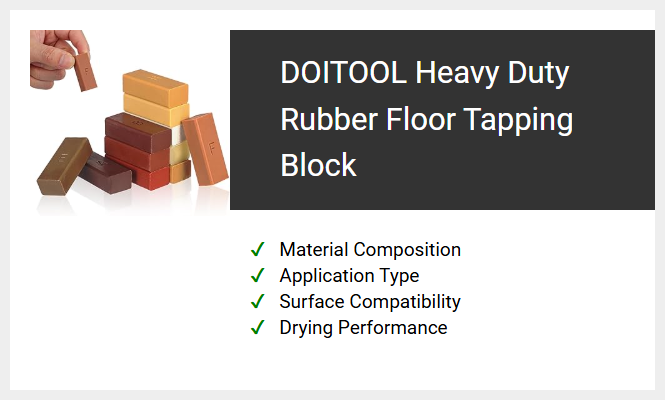 DOITOOL Heavy Duty Rubber Floor Tapping Block