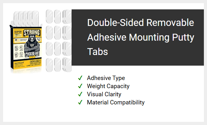 Double-Sided Removable Adhesive Mounting Putty Tabs