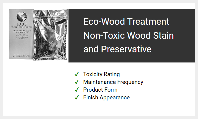 Eco-Wood Treatment Non-Toxic Wood Stain and Preservative