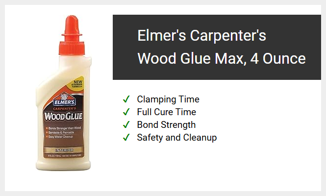 Elmer's Carpenter's Wood Glue Max, 4 Ounce