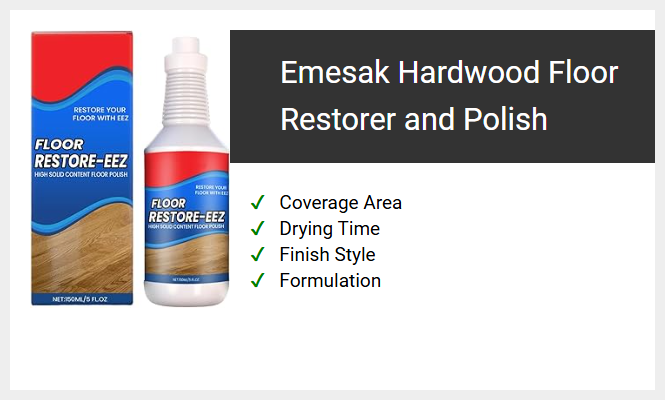 Emesak Hardwood Floor Restorer and Polish