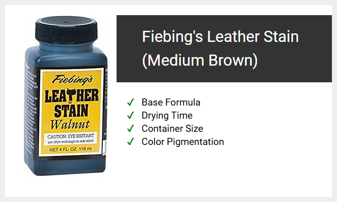 Fiebing's Leather Stain (Medium Brown)