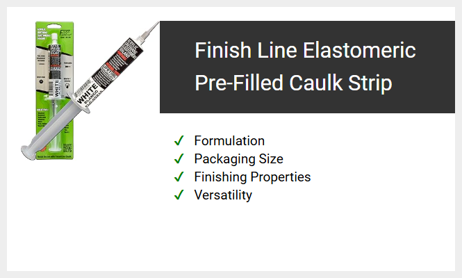 Finish Line Elastomeric Pre-Filled Caulk Strip