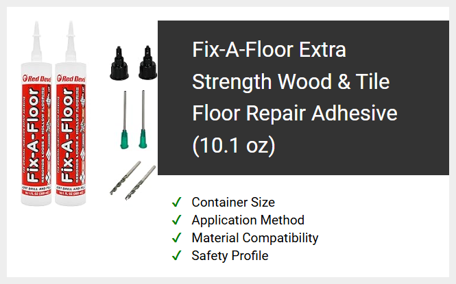 Fix-A-Floor Extra Strength Wood & Tile Floor Repair Adhesive (10.1 oz)