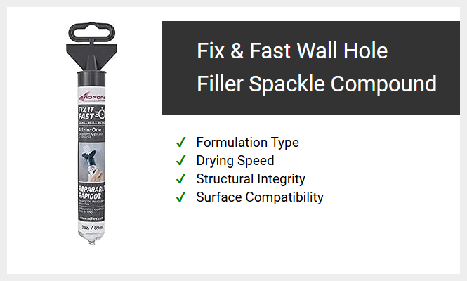 Fix & Fast Wall Hole Filler Spackle Compound