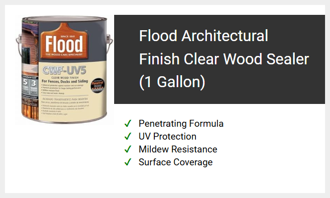 Flood Architectural Finish Clear Wood Sealer (1 Gallon)