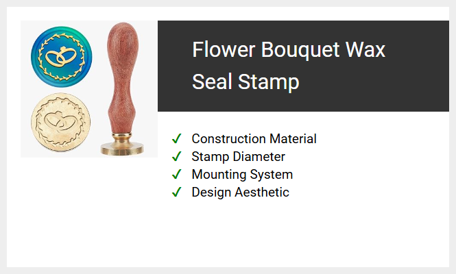 Flower Bouquet Wax Seal Stamp