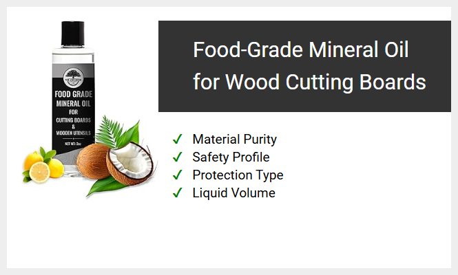 Food-Grade Mineral Oil for Wood Cutting Boards
