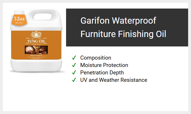 Garifon Waterproof Furniture Finishing Oil