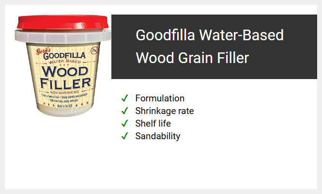 Goodfilla Water-Based Wood Grain Filler