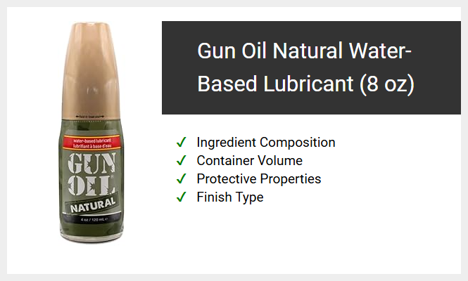 Gun Oil Natural Water-Based Lubricant (8 oz)