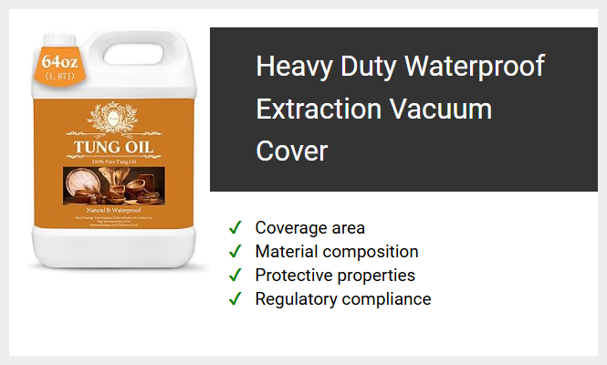 Heavy Duty Waterproof Extraction Vacuum Cover