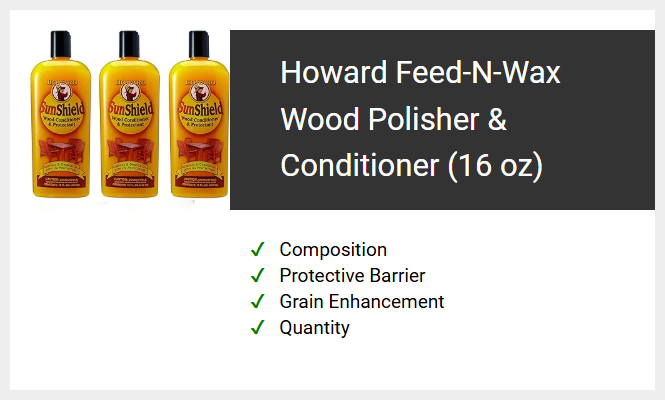 Howard Feed-N-Wax Wood Polisher & Conditioner (16 oz)