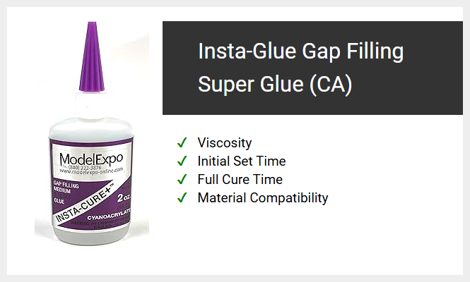 Insta-Glue Gap Filling Super Glue (CA)