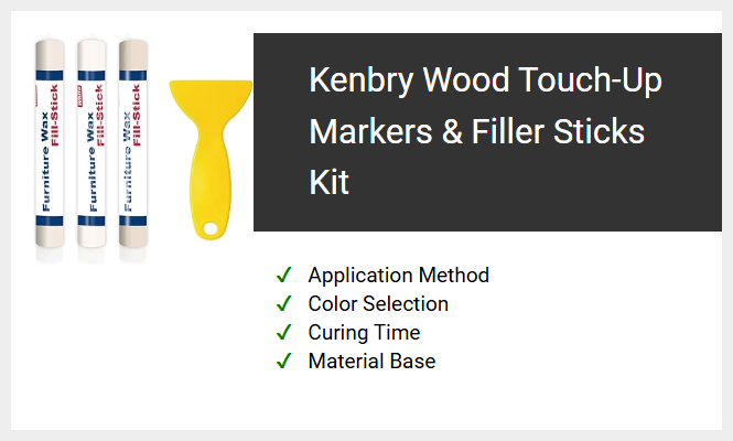 Kenbry Wood Touch-Up Markers & Filler Sticks Kit