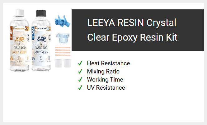 LEEYA RESIN Crystal Clear Epoxy Resin Kit