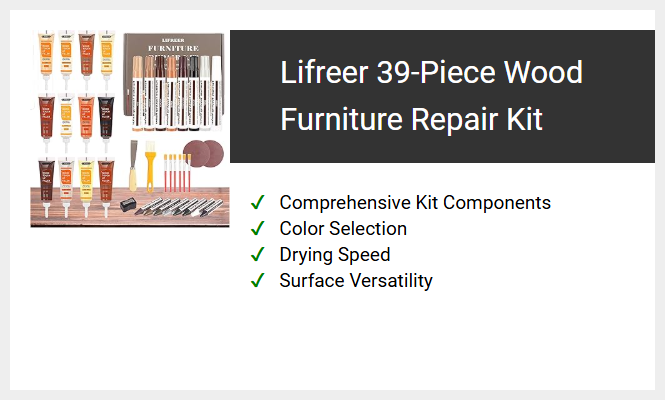 Lifreer 39-Piece Wood Furniture Repair Kit