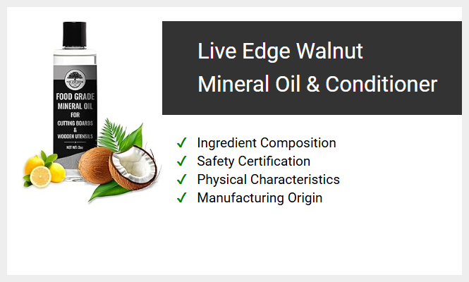 Live Edge Walnut Mineral Oil & Conditioner
