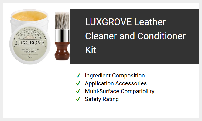 LUXGROVE Leather Cleaner and Conditioner Kit