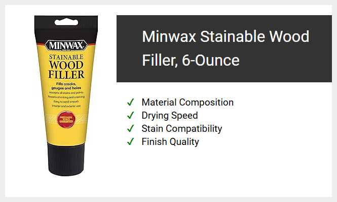 Minwax Stainable Wood Filler, 6-Ounce