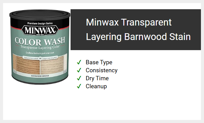 Minwax Transparent Layering Barnwood Stain