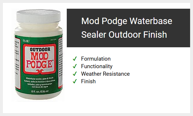 Mod Podge Waterbase Sealer Outdoor Finish