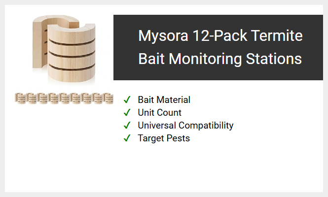 Mysora 12-Pack Termite Bait Monitoring Stations