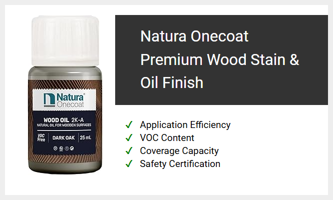 Natura Onecoat Premium Wood Stain & Oil Finish