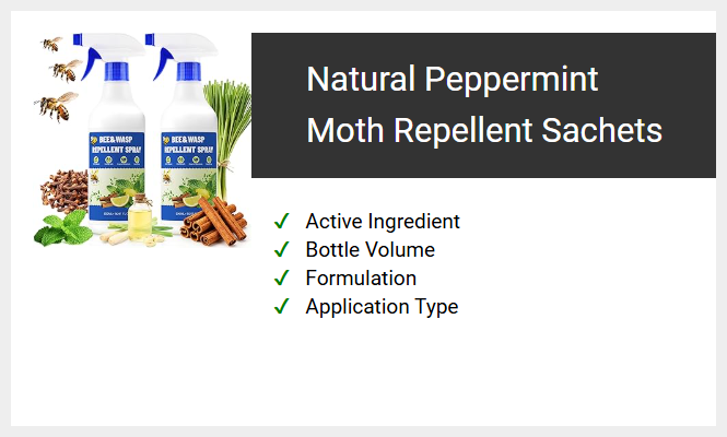 Natural Peppermint Moth Repellent Sachets