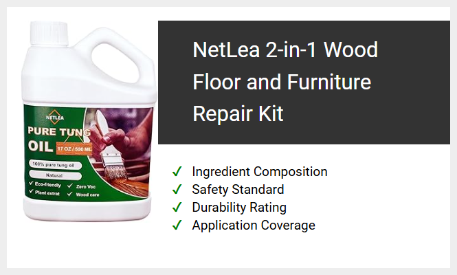 NetLea 2-in-1 Wood Floor and Furniture Repair Kit