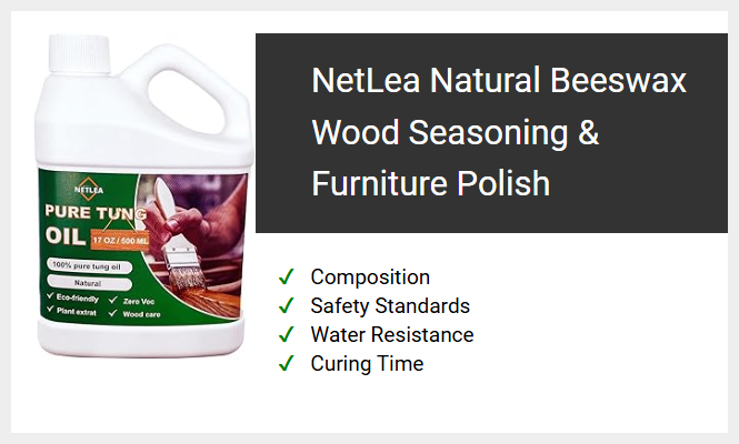NetLea Natural Beeswax Wood Seasoning & Furniture Polish