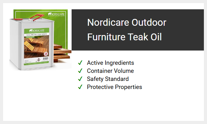 Nordicare Outdoor Furniture Teak Oil