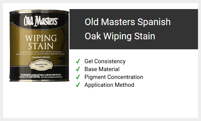 Old Masters Spanish Oak Wiping Stain