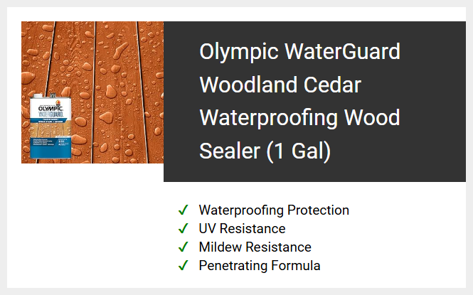 Olympic WaterGuard Woodland Cedar Waterproofing Wood Sealer (1 Gal)